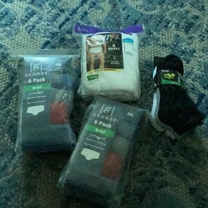Big & Tall Mens Briefs and Socks Bundle